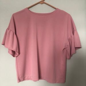 pink uniqlo shirt